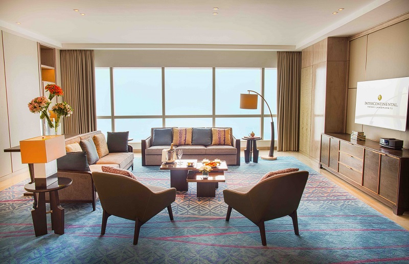 phòng presidential suite tại intercontinental hanoi landmark72 khách sạn 5 sao cao nhất hà nội